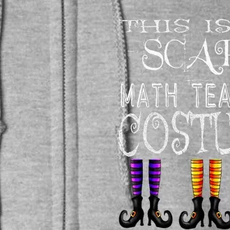 Funny Halloween Math Teacher Costume Full Zip Hoodie