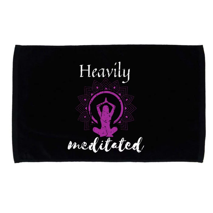 Funny Heavily Meditation Spiritual Yoga Meditated Dala Funny Gift Microfiber Hand Towel