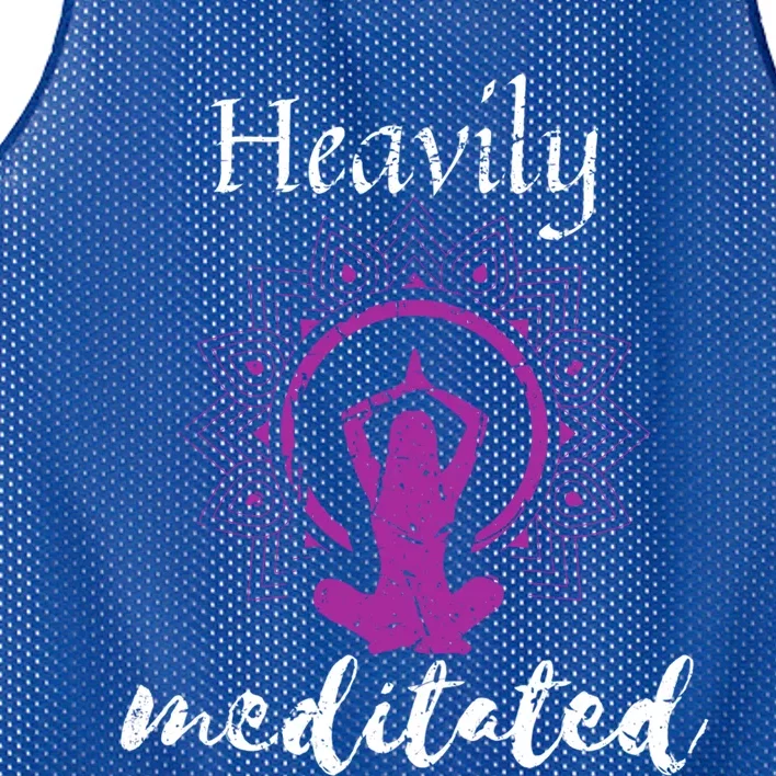 Funny Heavily Meditation Spiritual Yoga Meditated Dala Funny Gift Mesh Reversible Basketball Jersey Tank