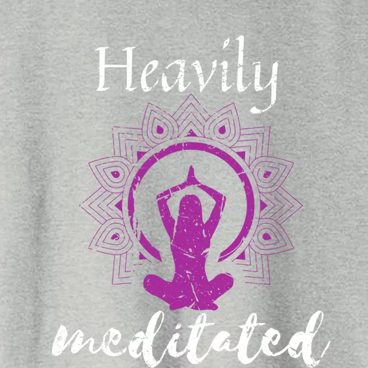 Funny Heavily Meditation Spiritual Yoga Meditated Dala Funny Gift Women's Crop Top Tee