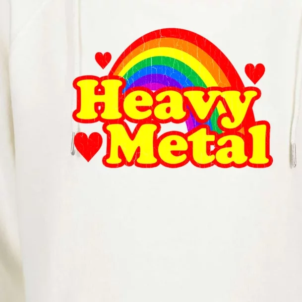 Funny Heavy Metal Rainbow Womens Funnel Neck Pullover Hood