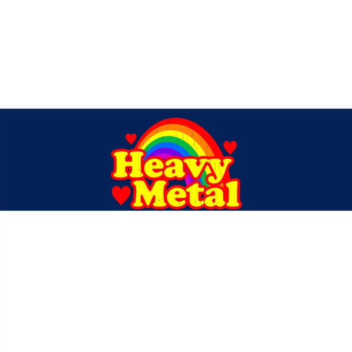 Funny Heavy Metal Rainbow Bumper Sticker