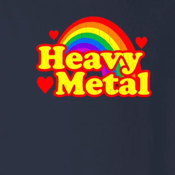 Funny Heavy Metal Rainbow Toddler Long Sleeve Shirt