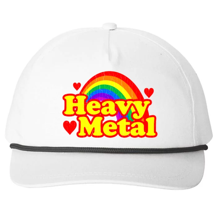 Funny Heavy Metal Rainbow Snapback Five-Panel Rope Hat