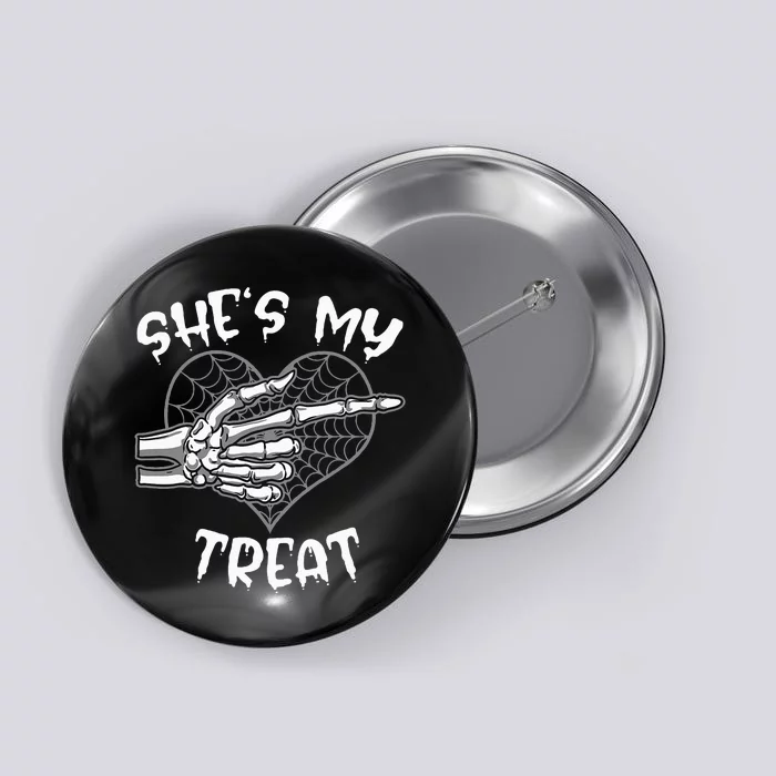 Funny Halloween Matching Couple Costume Button