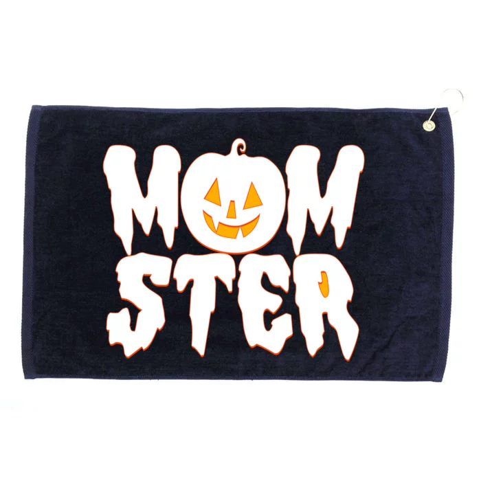 Funny Halloween Momster Monster Grommeted Golf Towel