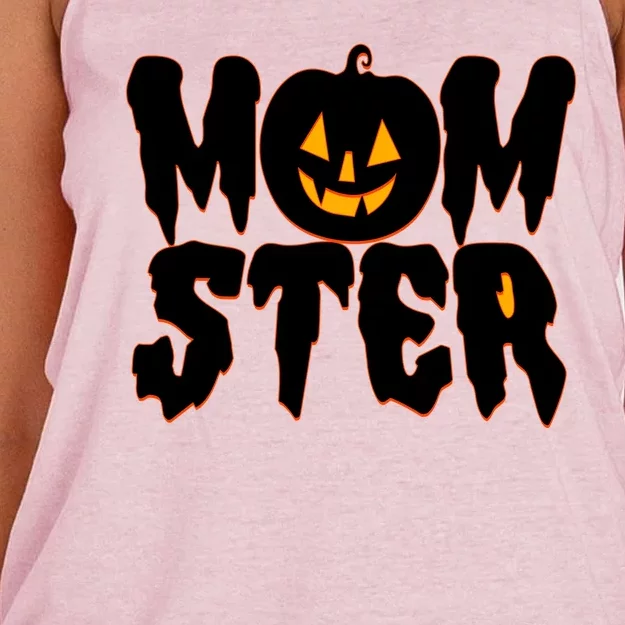 Funny Halloween Momster Monster Women's Knotted Racerback Tank