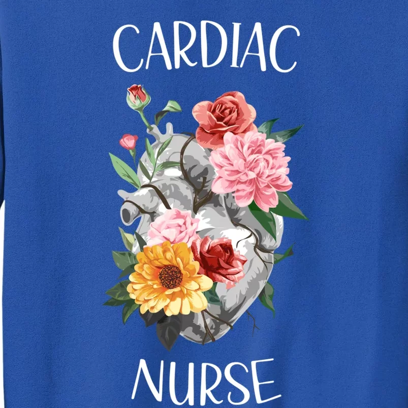 Flower Heart Medical Hospital Cardiology Cardiac Nurse Gift Tall Sweatshirt