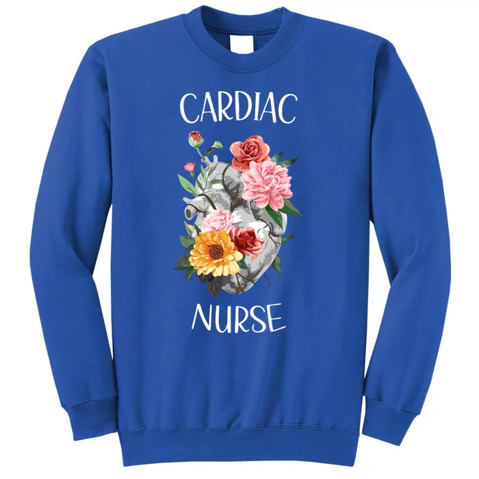 Flower Heart Medical Hospital Cardiology Cardiac Nurse Gift Tall Sweatshirt