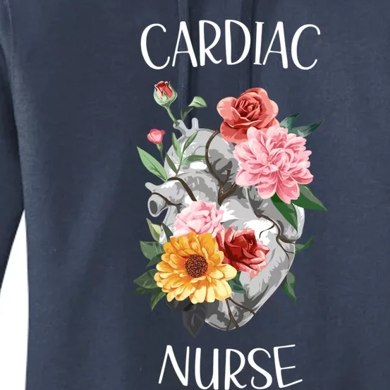 Flower Heart Medical Hospital Cardiology Cardiac Nurse Gift Women's Pullover Hoodie