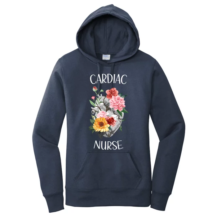 Flower Heart Medical Hospital Cardiology Cardiac Nurse Gift Women's Pullover Hoodie