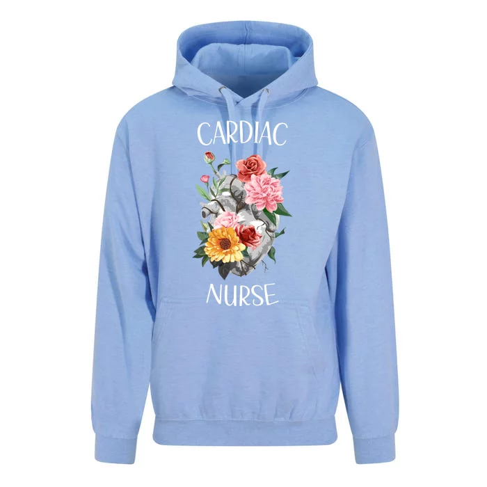 Flower Heart Medical Hospital Cardiology Cardiac Nurse Gift Unisex Surf Hoodie