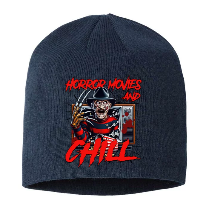 Freddy Horror Movies And Chill Scary Halloween 8 1/2in Sustainable Knit Beanie