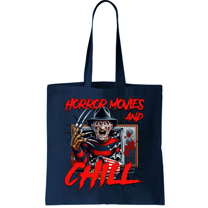 Freddy Horror Movies And Chill Scary Halloween Tote Bag