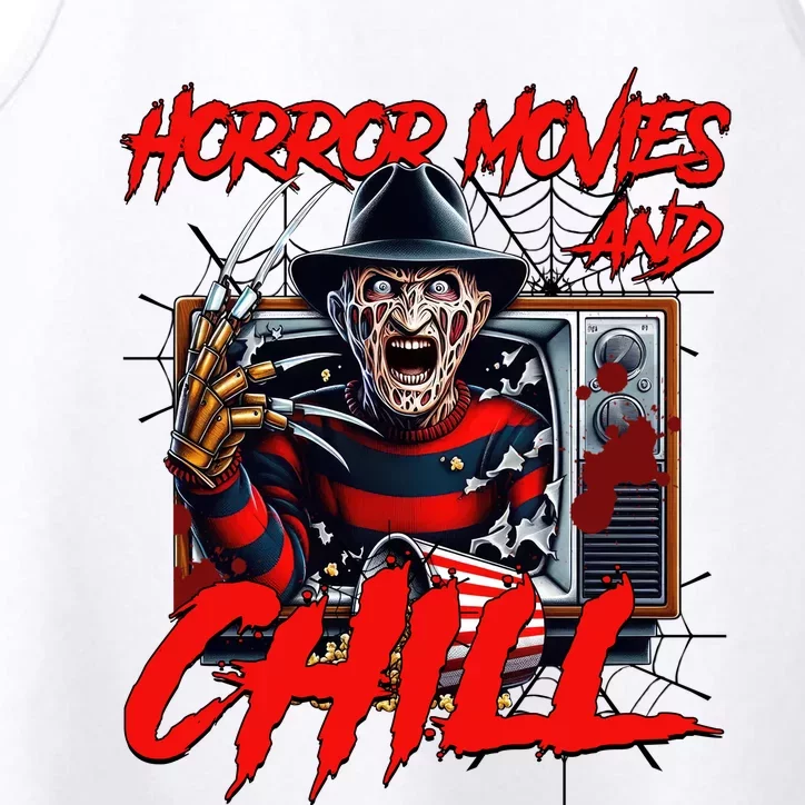 Freddy Horror Movies And Chill Scary Halloween Performance Tank