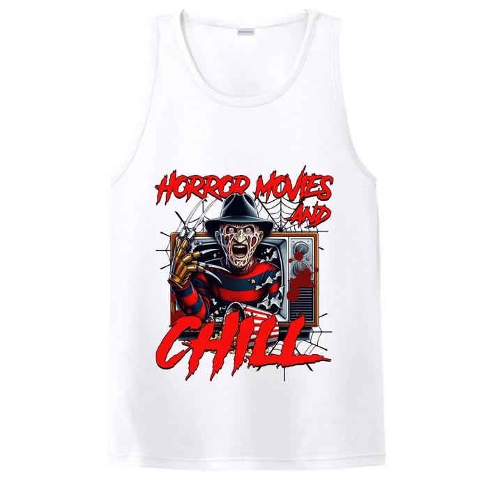 Freddy Horror Movies And Chill Scary Halloween Performance Tank