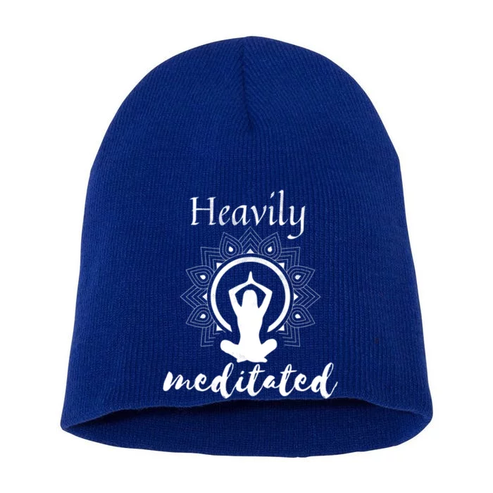 Funny Heavily Meditation Yoga Spiritual Meditated Dala Gift Short Acrylic Beanie