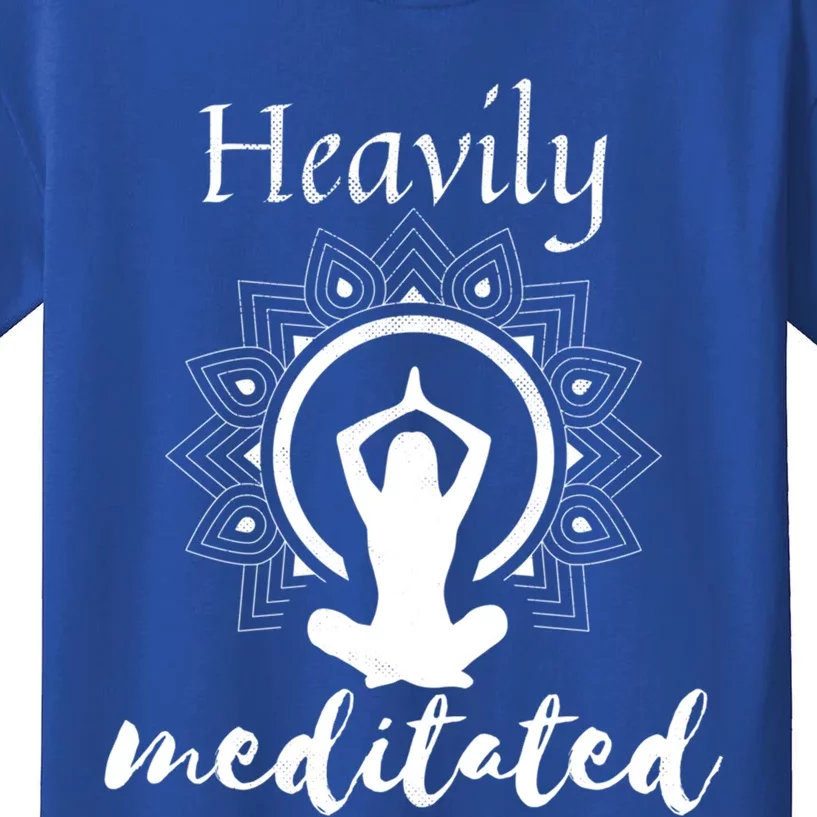 Funny Heavily Meditation Yoga Spiritual Meditated Dala Gift Kids T-Shirt