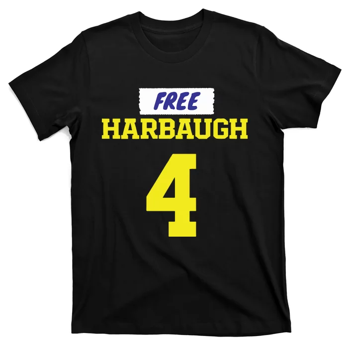 Free Harbaugh Michigan Football Jj Mccarthy T-Shirt