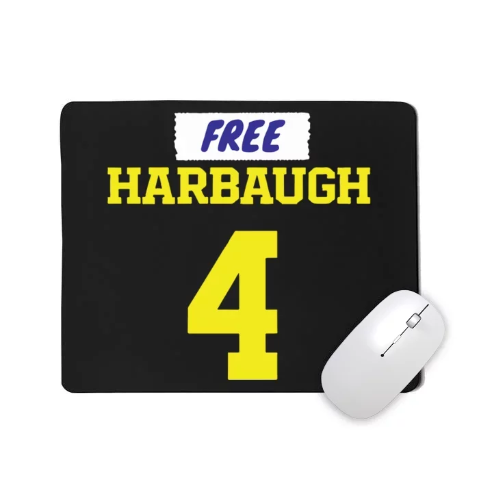 Free Harbaugh Michigan Football Jj Mccarthy Mousepad