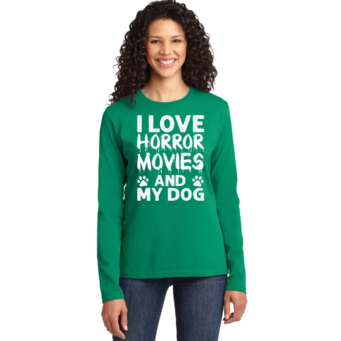 Funny Horror Movie Art For Film Horror Movie Lover Ladies Long Sleeve Shirt