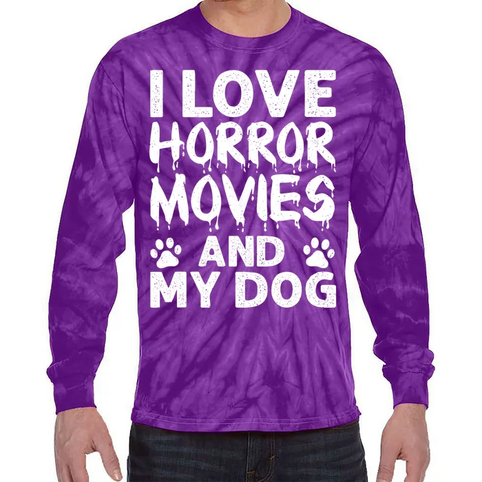 Funny Horror Movie Art For Film Horror Movie Lover Tie-Dye Long Sleeve Shirt