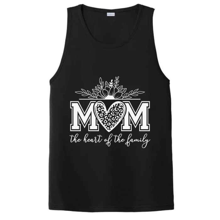 Family Heart Mom Love Performance Tank