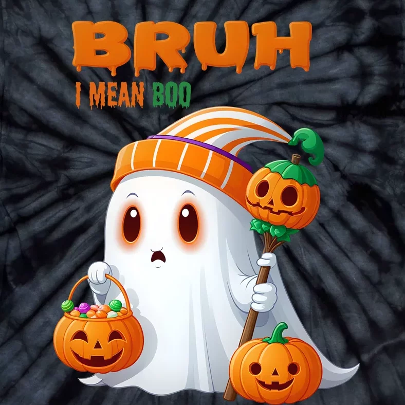 Funny Halloween Meme Bruh I Mean Boo Tie-Dye T-Shirt