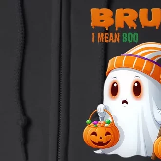 Funny Halloween Meme Bruh I Mean Boo Full Zip Hoodie