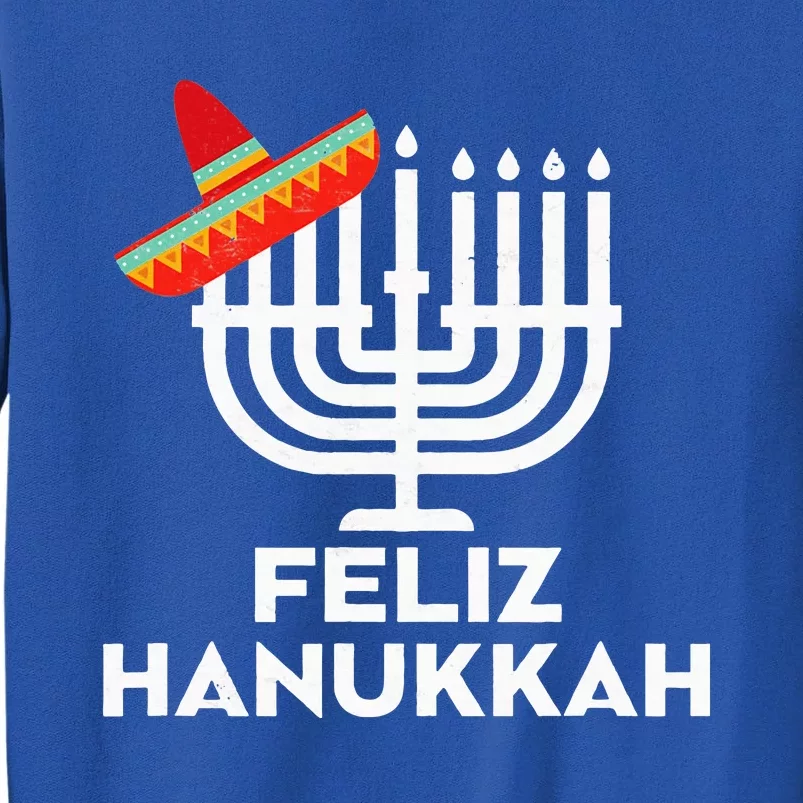 Feliz Hanukkah Menorah Chanukah Gifts Jewish Chrismukkah Tall Sweatshirt