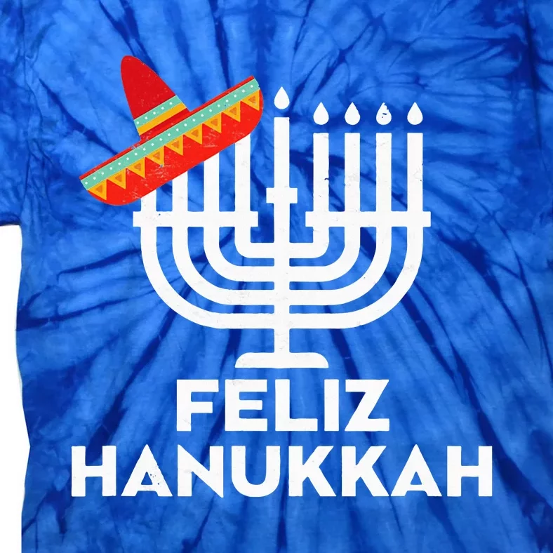 Feliz Hanukkah Menorah Chanukah Gifts Jewish Chrismukkah Tie-Dye T-Shirt