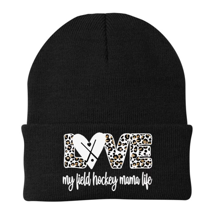 Field Hockey Mama Life Mom Of A Field Hockey Player Knit Cap Winter Beanie