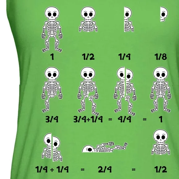 Funny Halloween Math Equations Skeletons Ladies Essential Flowy Tank