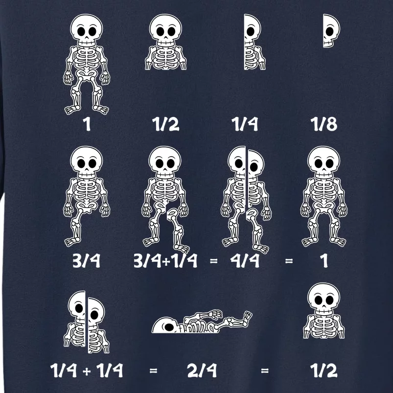 Funny Halloween Math Equations Skeletons Sweatshirt