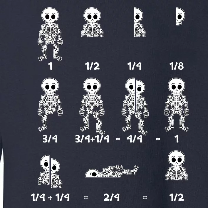 Funny Halloween Math Equations Skeletons Toddler Sweatshirt