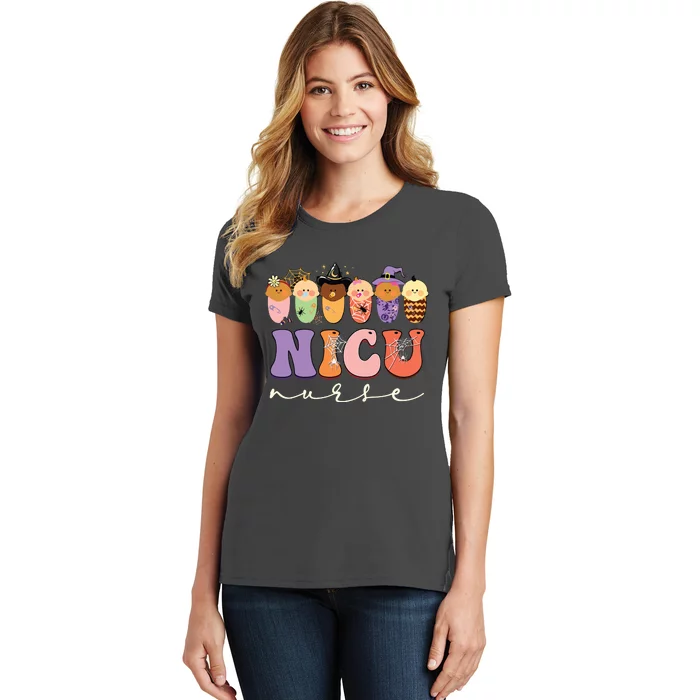 Funny Halloween Nicu Nurse Party Costume Women's T-Shirt