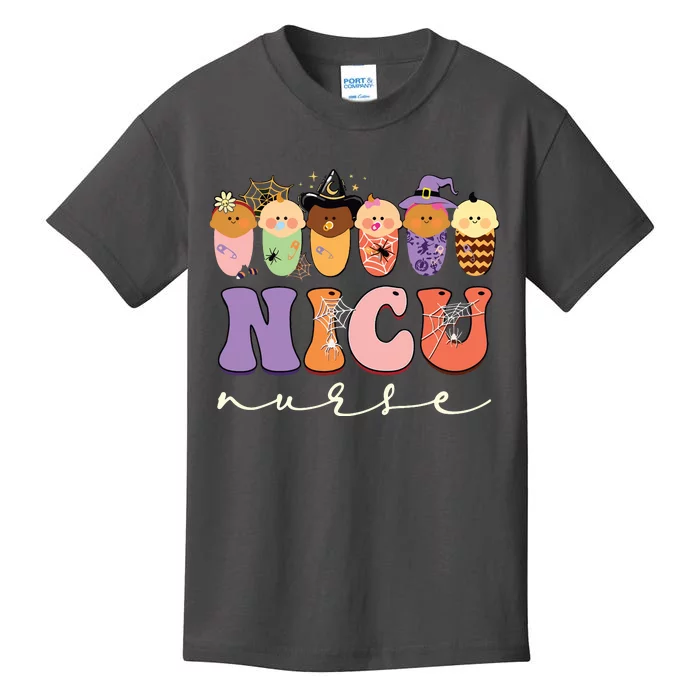 Funny Halloween Nicu Nurse Party Costume Kids T-Shirt