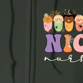 Funny Halloween Nicu Nurse Party Costume Full Zip Hoodie