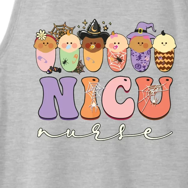 Funny Halloween Nicu Nurse Party Costume Ladies Tri-Blend Wicking Tank