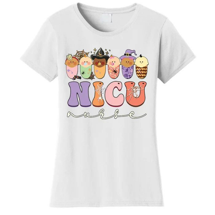 Funny Halloween Nicu Nurse Party Costume Women's T-Shirt