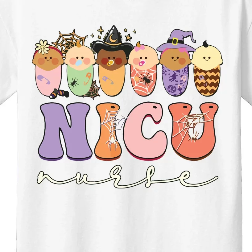 Funny Halloween Nicu Nurse Party Costume Kids T-Shirt