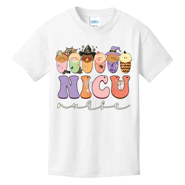 Funny Halloween Nicu Nurse Party Costume Kids T-Shirt