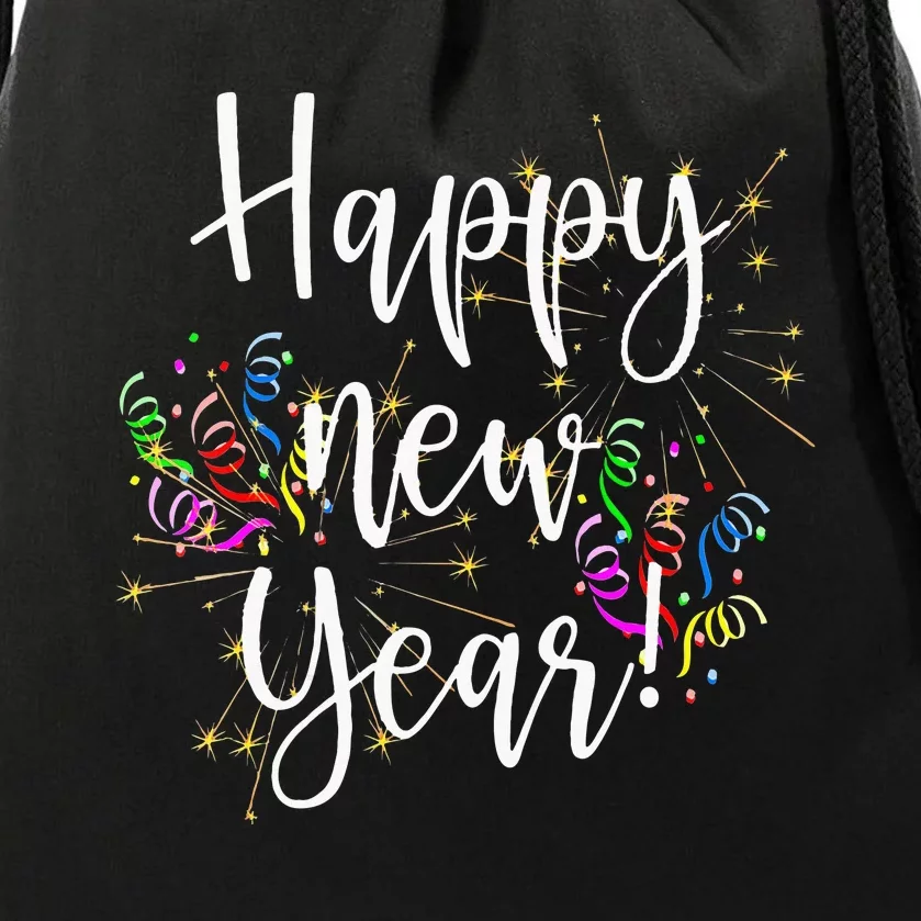 Fun Happy New Year Day Eve Party Fireworks Confetti Costume Drawstring Bag