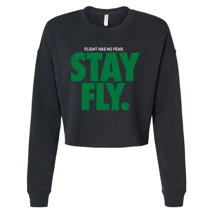 Flight Has No Fear Stay Fly Rodney Mcleod Cropped Pullover Crew