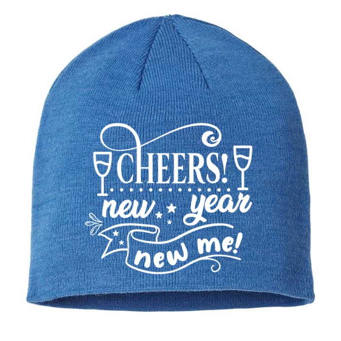 Funny Happy New Years Eve Cheers New Year New Me Party Gift 8 1/2in Sustainable Knit Beanie