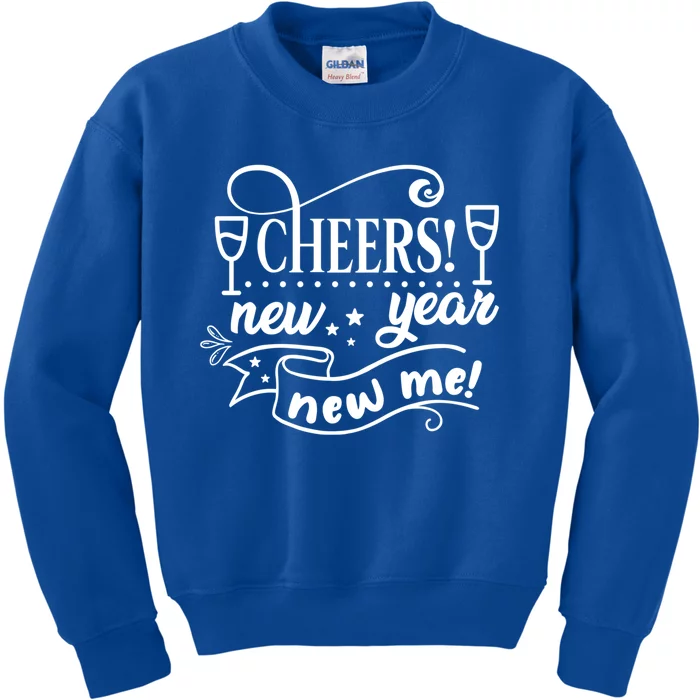 Funny Happy New Years Eve Cheers New Year New Me Party Gift Kids Sweatshirt