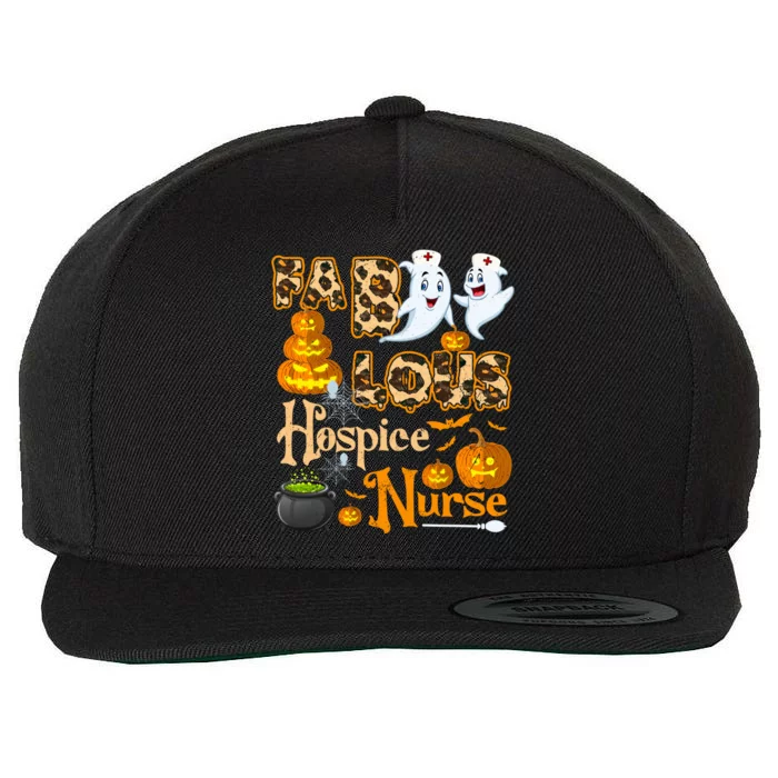 Faboolous Hospice Nurse Funny Rn Squad Halloween Puns Gift Wool Snapback Cap