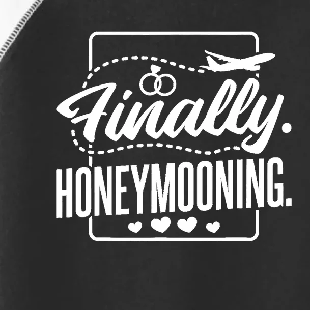 Finally Honeymooning, Newlywed Couple and Honeymoon Toddler Fine Jersey T-Shirt