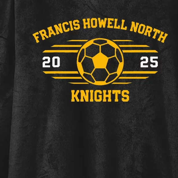 Francis Howell North Knights Soccer Ball 2025 Hooded Wearable Blanket