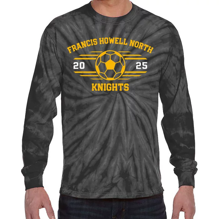 Francis Howell North Knights Soccer Ball 2025 Tie-Dye Long Sleeve Shirt